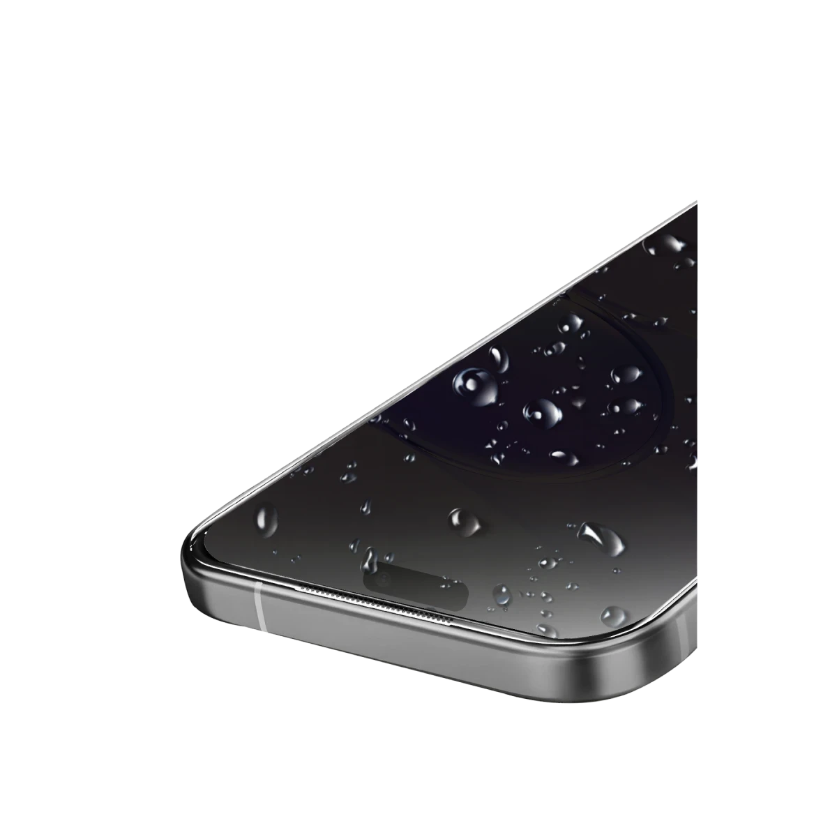 Apple iPhone 14 Pro Max Bilvis 5in1 5D Magic Hayalet Cam Ekran Koruyucu - Siyah