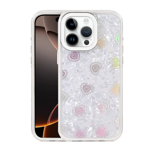 Apple iPhone 14 Pro Max Lumi Desenli Kapak - Beyaz