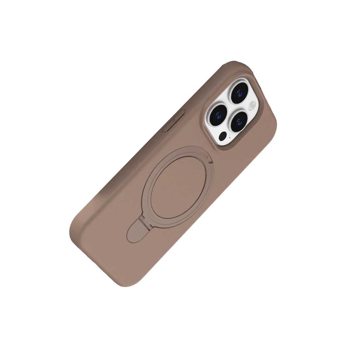 Apple iPhone 14 Pro Max Regal Magsafe Standlı Kapak - Çöl Titanyum