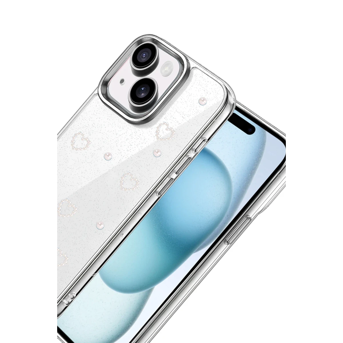 Apple iPhone 15 Fiyonk Desenli Kapak - Desen 10
