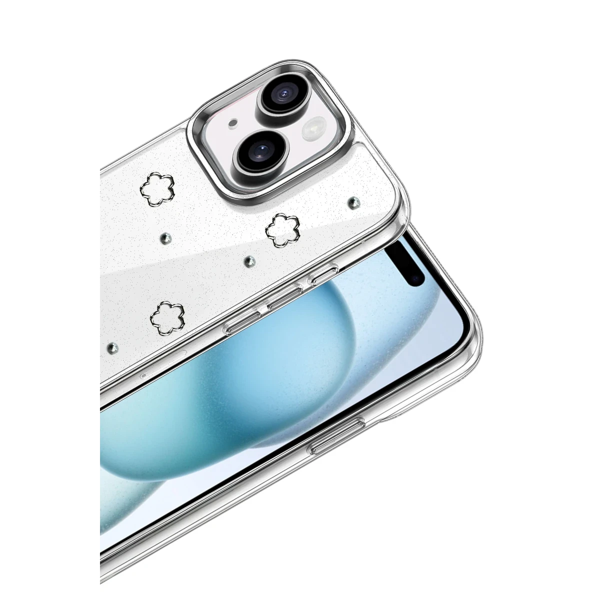 Apple iPhone 15 Fiyonk Desenli Kapak - Desen 2