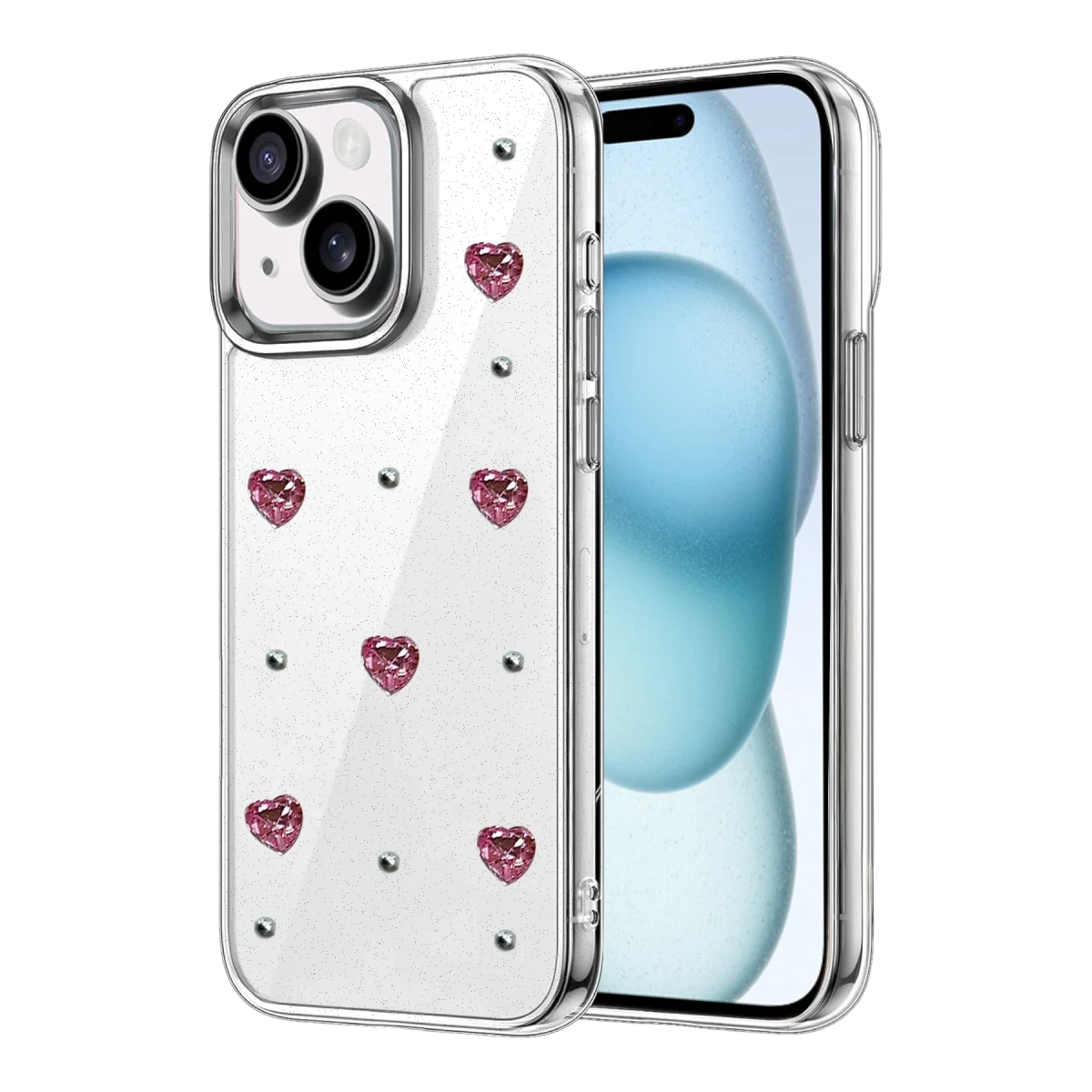 Apple iPhone 15 Fiyonk Desenli Kapak - Desen 3