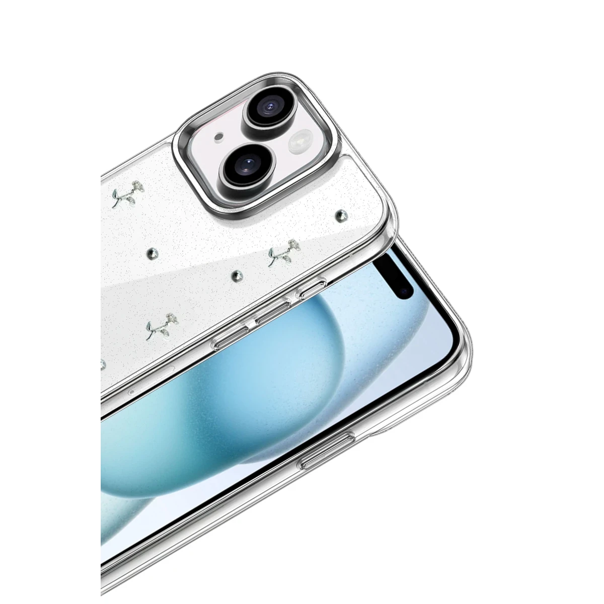 Apple iPhone 15 Fiyonk Desenli Kapak - Desen 4