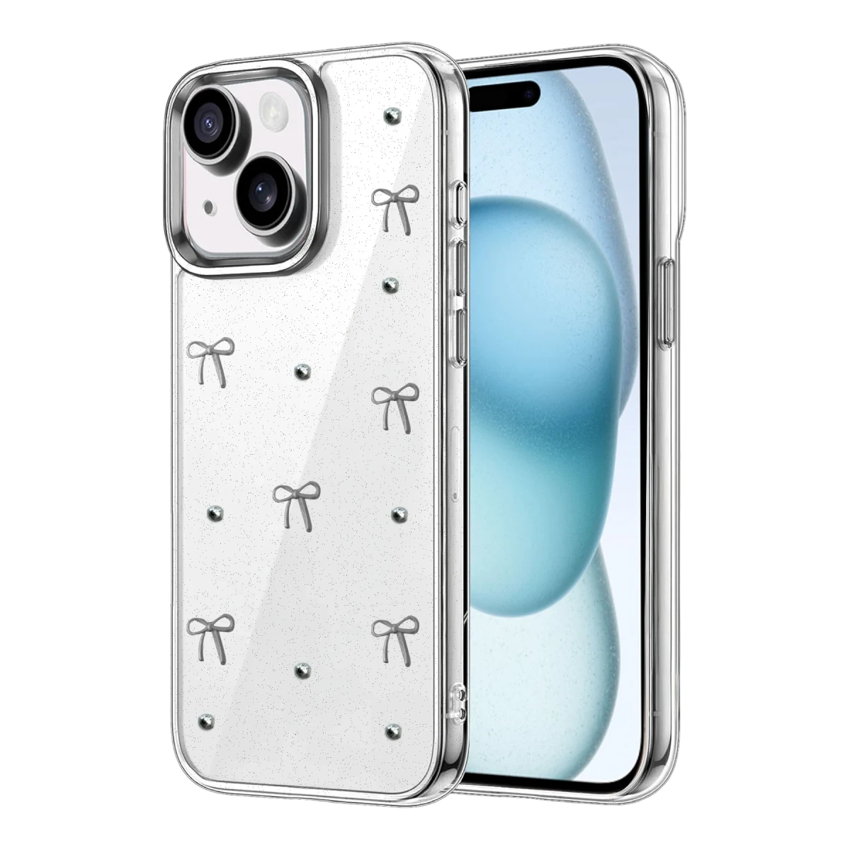 Apple iPhone 15 Fiyonk Desenli Kapak - Desen 5