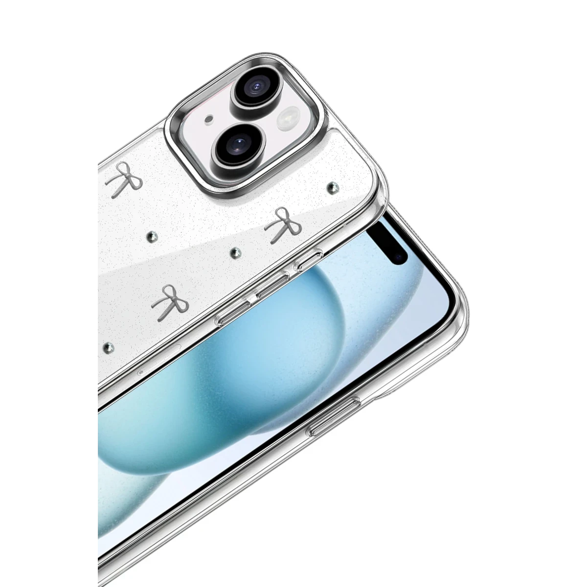 Apple iPhone 15 Fiyonk Desenli Kapak - Desen 5