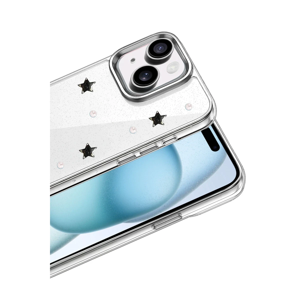 Apple iPhone 15 Fiyonk Desenli Kapak - Desen 7