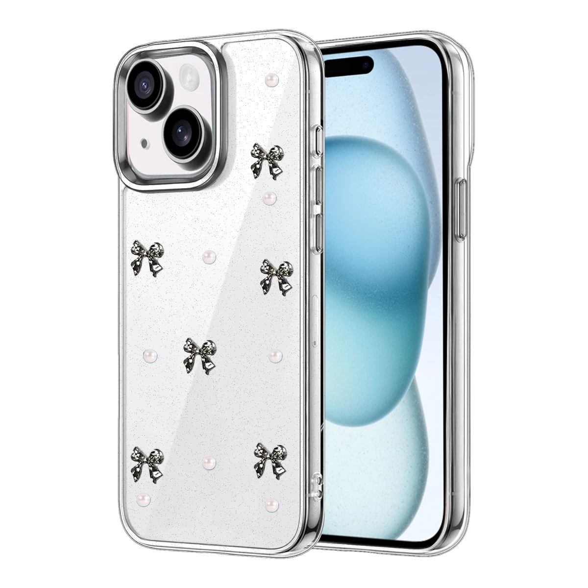 Apple iPhone 15 Fiyonk Desenli Kapak - Desen 8