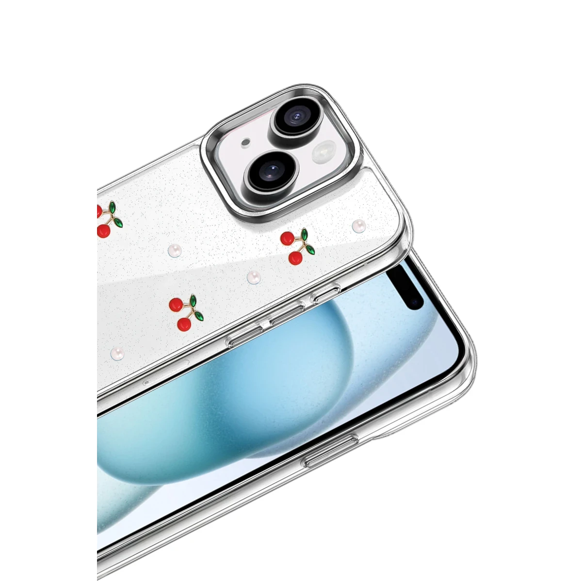 Apple iPhone 15 Fiyonk Desenli Kapak - Desen 9