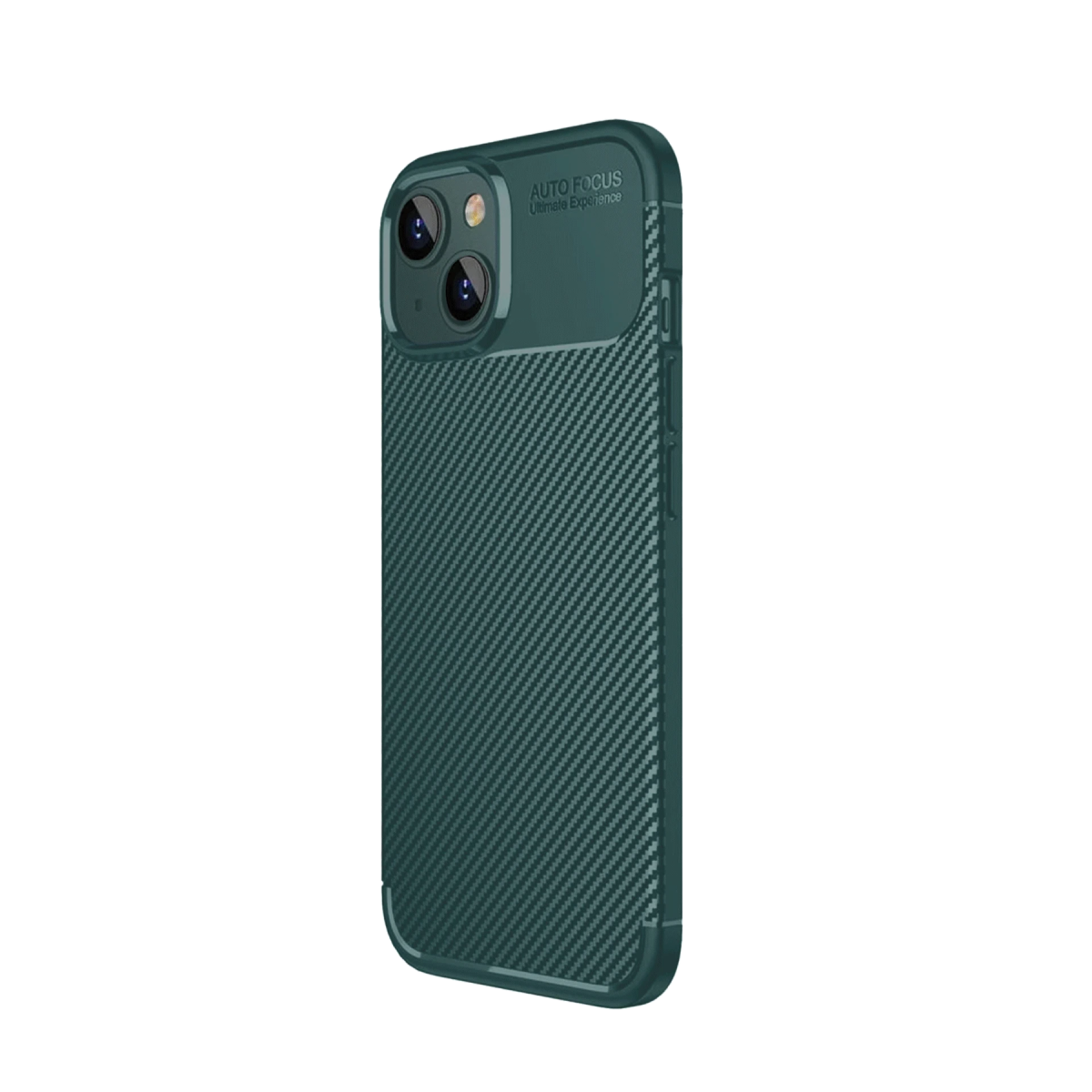 Apple iPhone 15 Kılıf Auto Focus Karbon Kapak - Yeşil