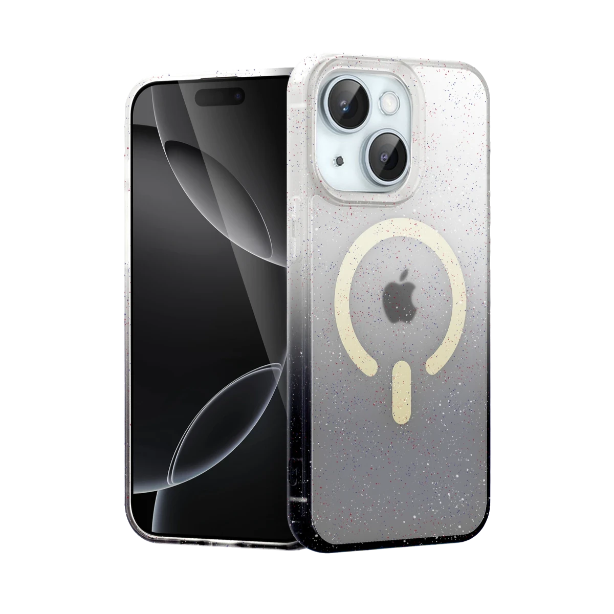 Apple iPhone 15 Plus Pummel Shiny Magsafe Kapak - Siyah