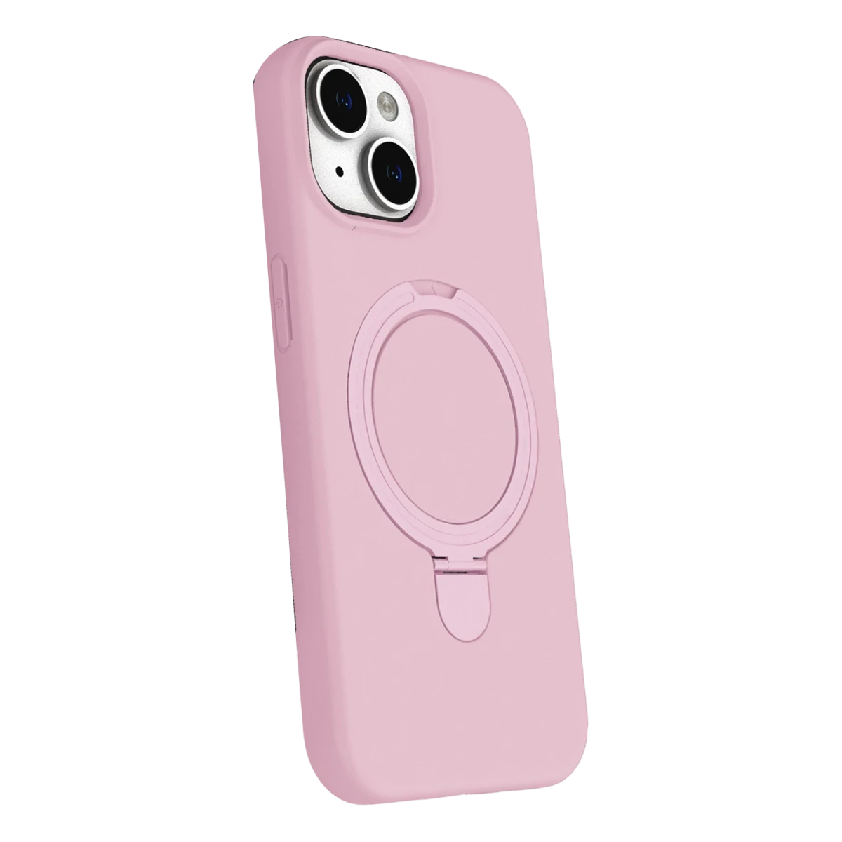 Apple iPhone 15 Plus Regal Magsafe Standlı Kapak - Açık Pembe