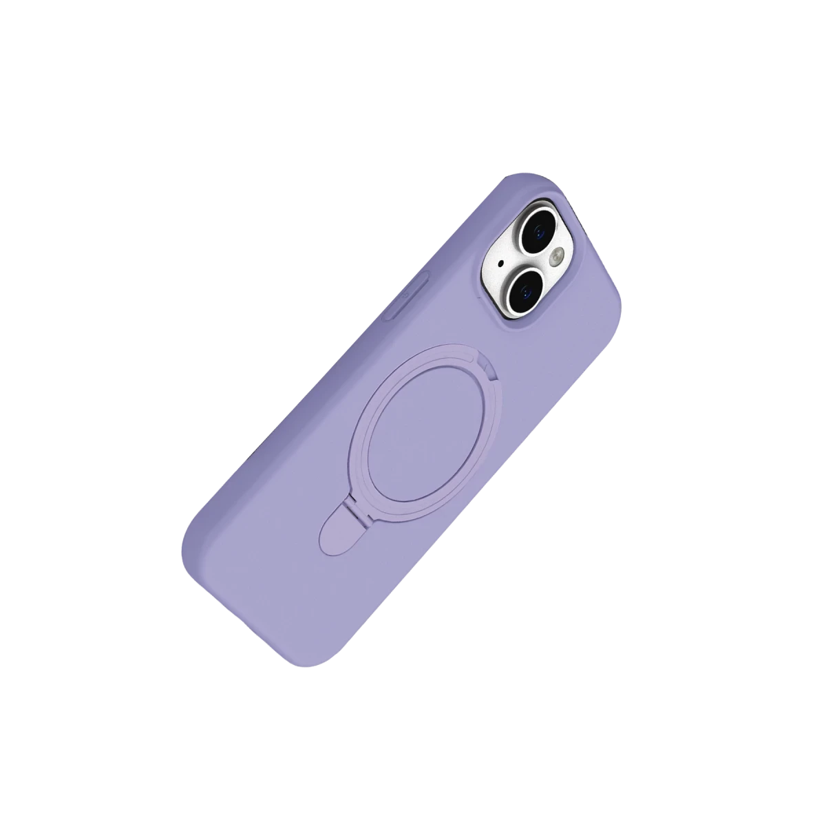 Apple iPhone 15 Plus Regal Magsafe Standlı Kapak - Lila