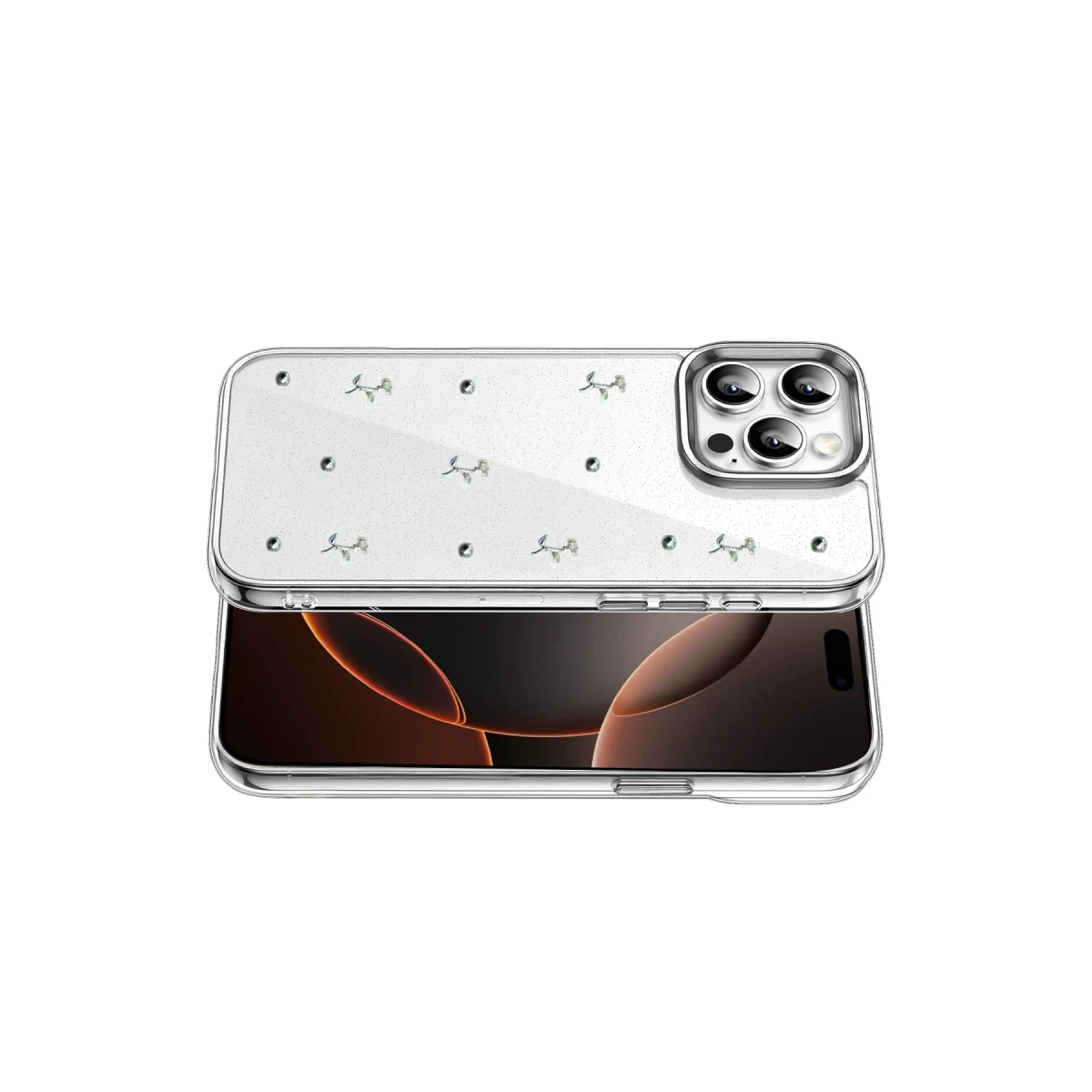 Apple iPhone 15 Pro Fiyonk Desenli Kapak - Desen 4