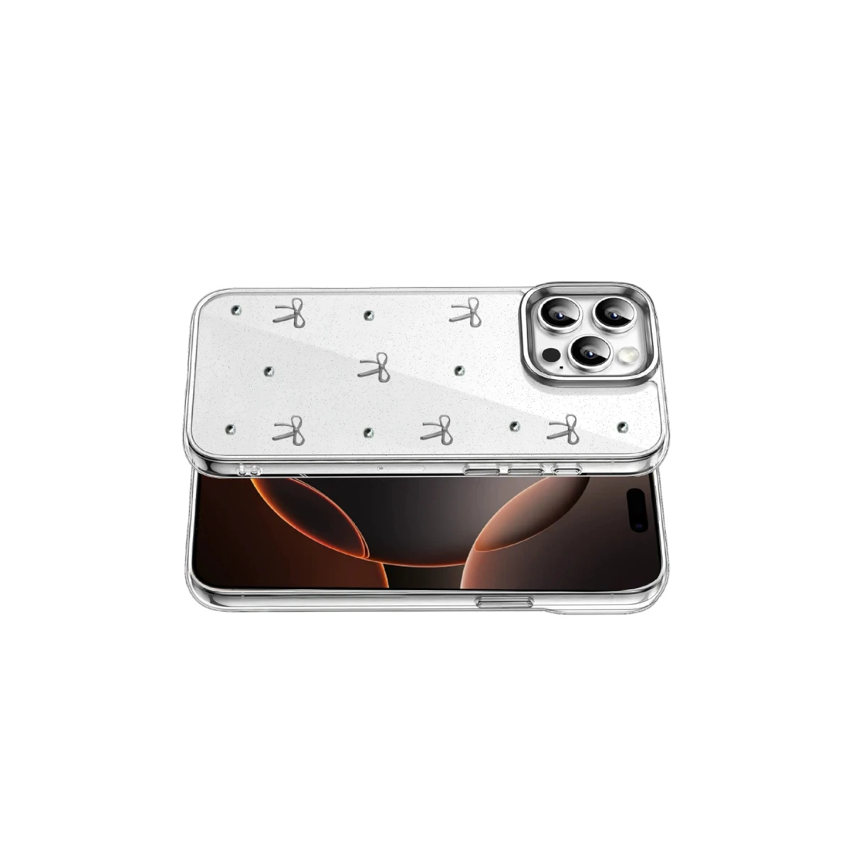 Apple iPhone 15 Pro Fiyonk Desenli Kapak - Desen 5