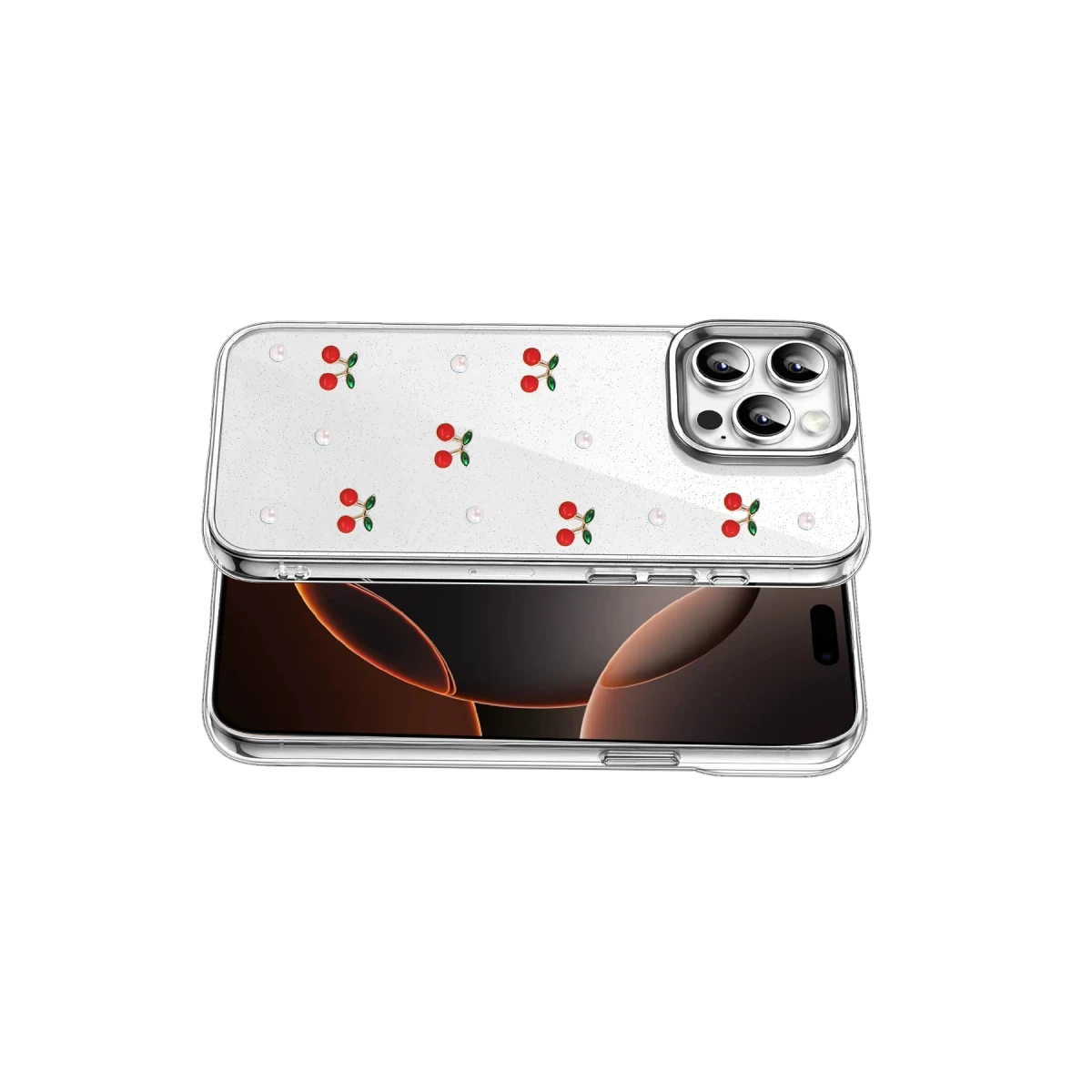 Apple iPhone 15 Pro Fiyonk Desenli Kapak - Desen 9