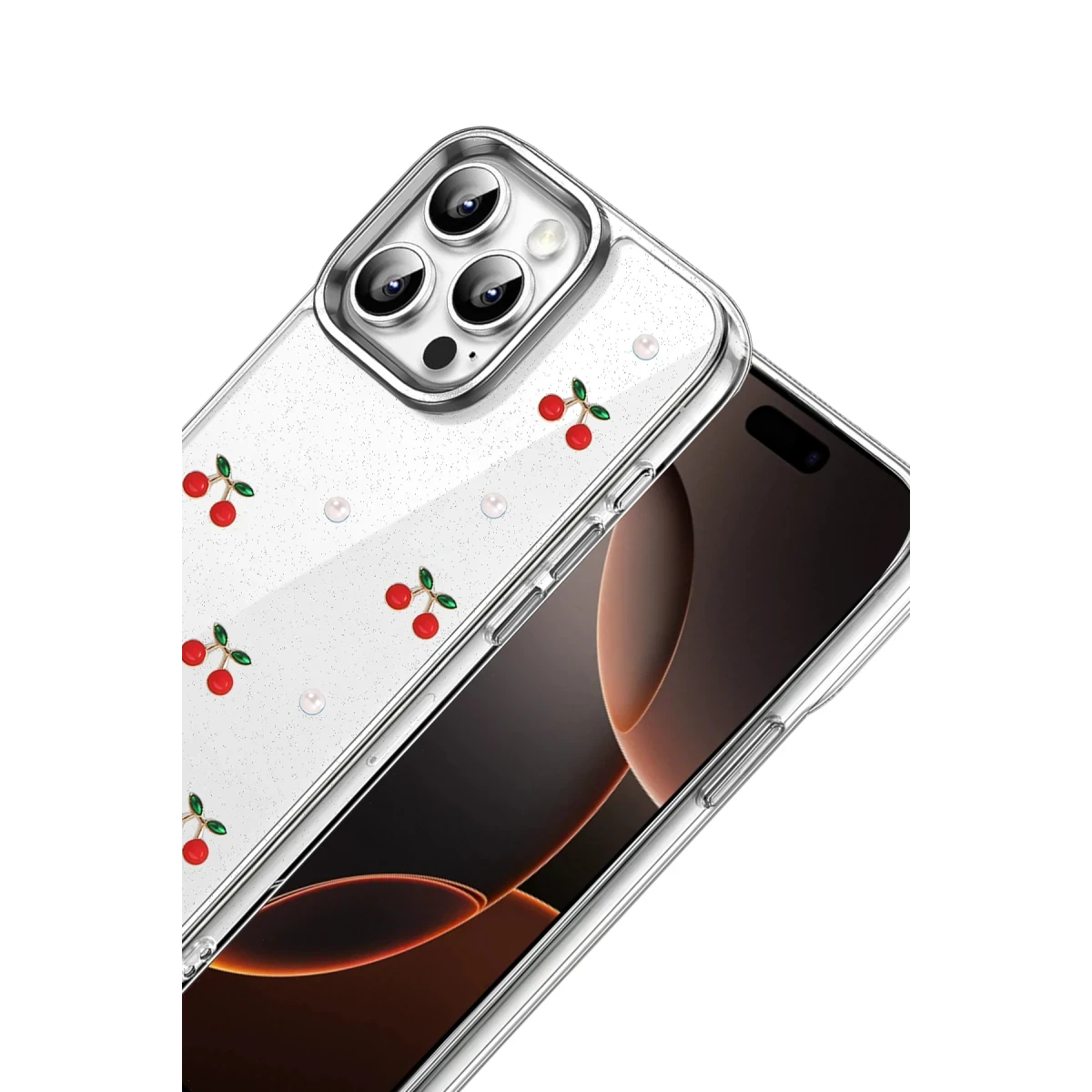 Apple iPhone 15 Pro Fiyonk Desenli Kapak - Desen 9
