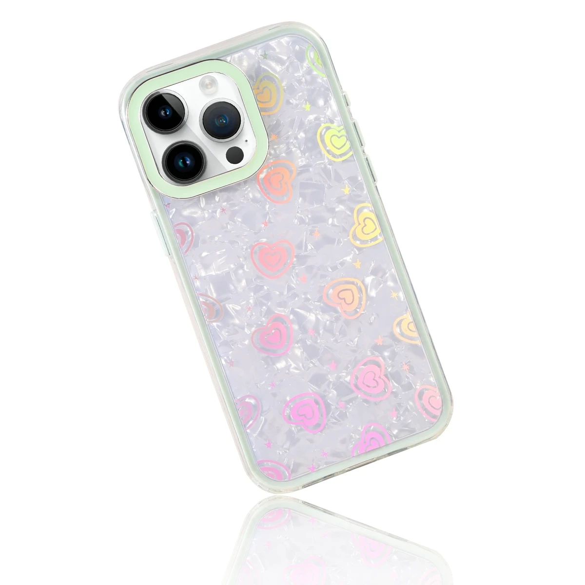 Apple iPhone 15 Pro Lumi Desenli Kapak - Yeşil
