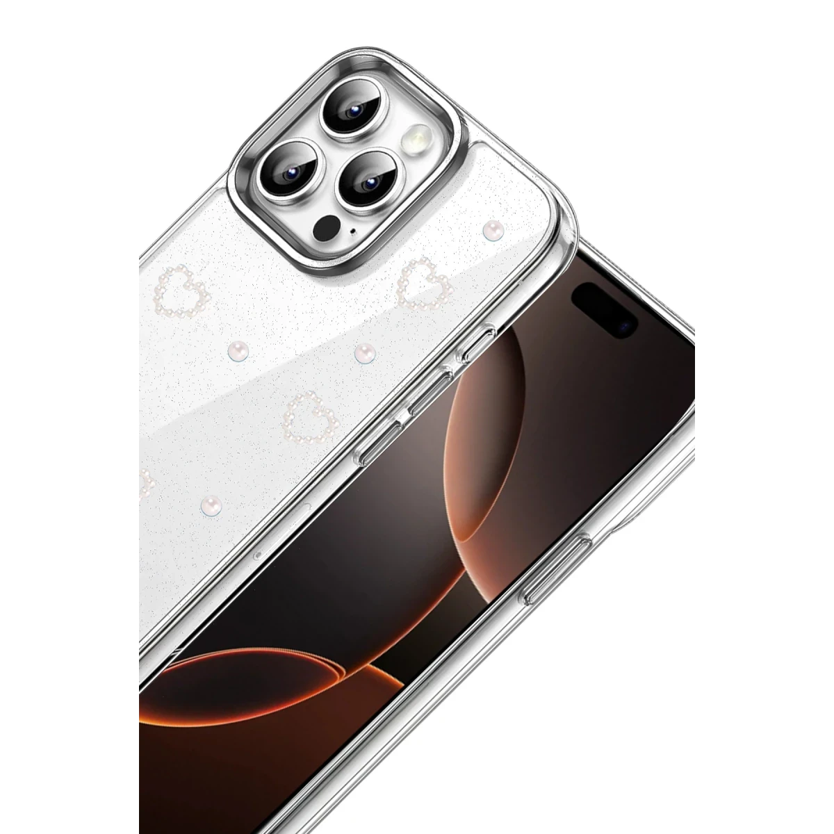 Apple iPhone 15 Pro Max Fiyonk Desenli Kapak - Desen 10