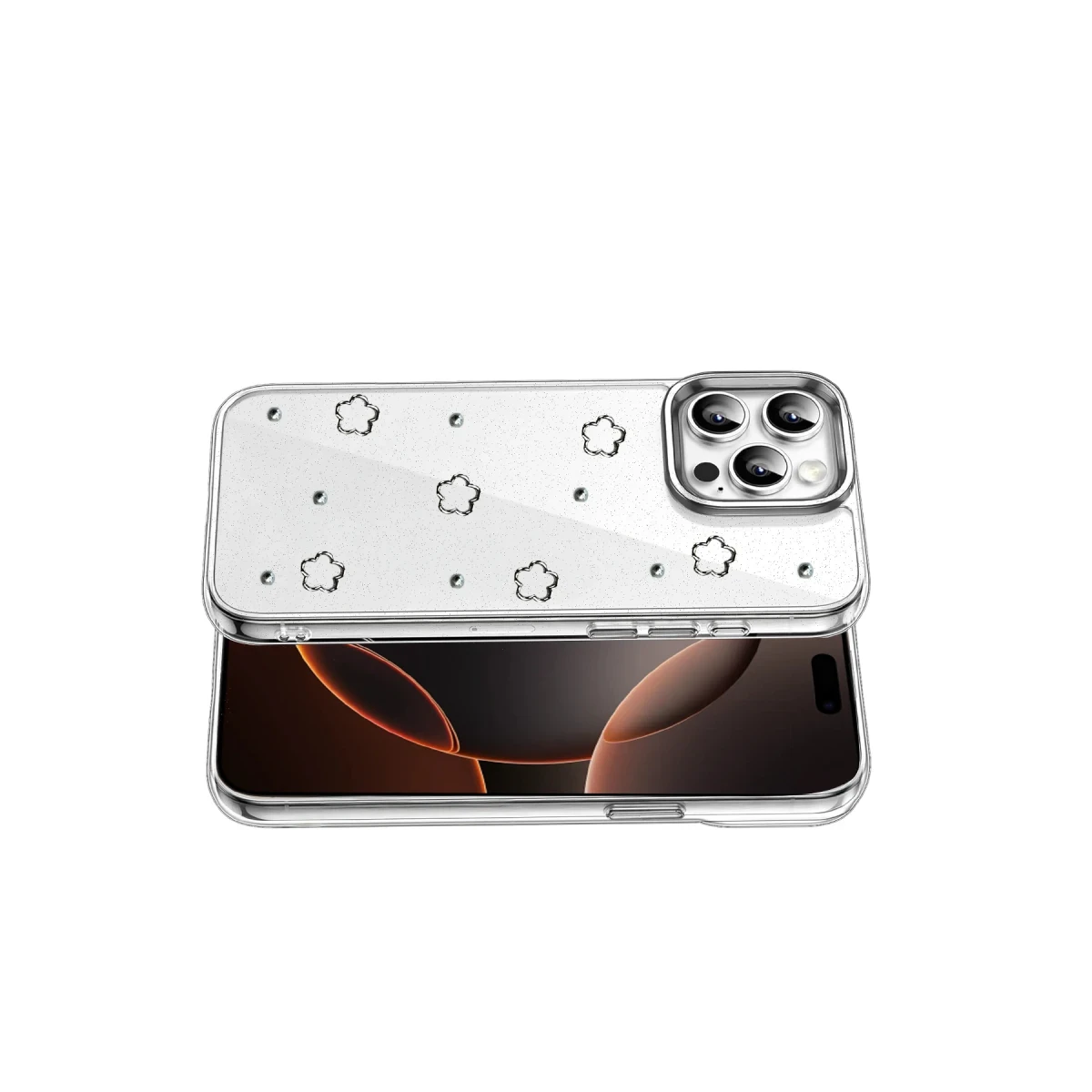 Apple iPhone 15 Pro Max Fiyonk Desenli Kapak - Desen 2