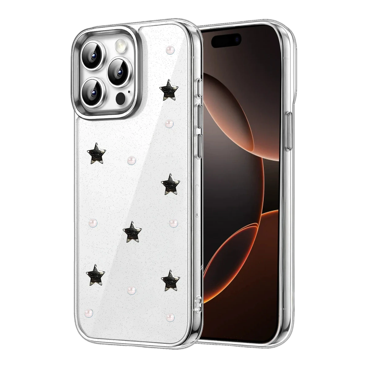 Apple iPhone 15 Pro Max Fiyonk Desenli Kapak - Desen 7
