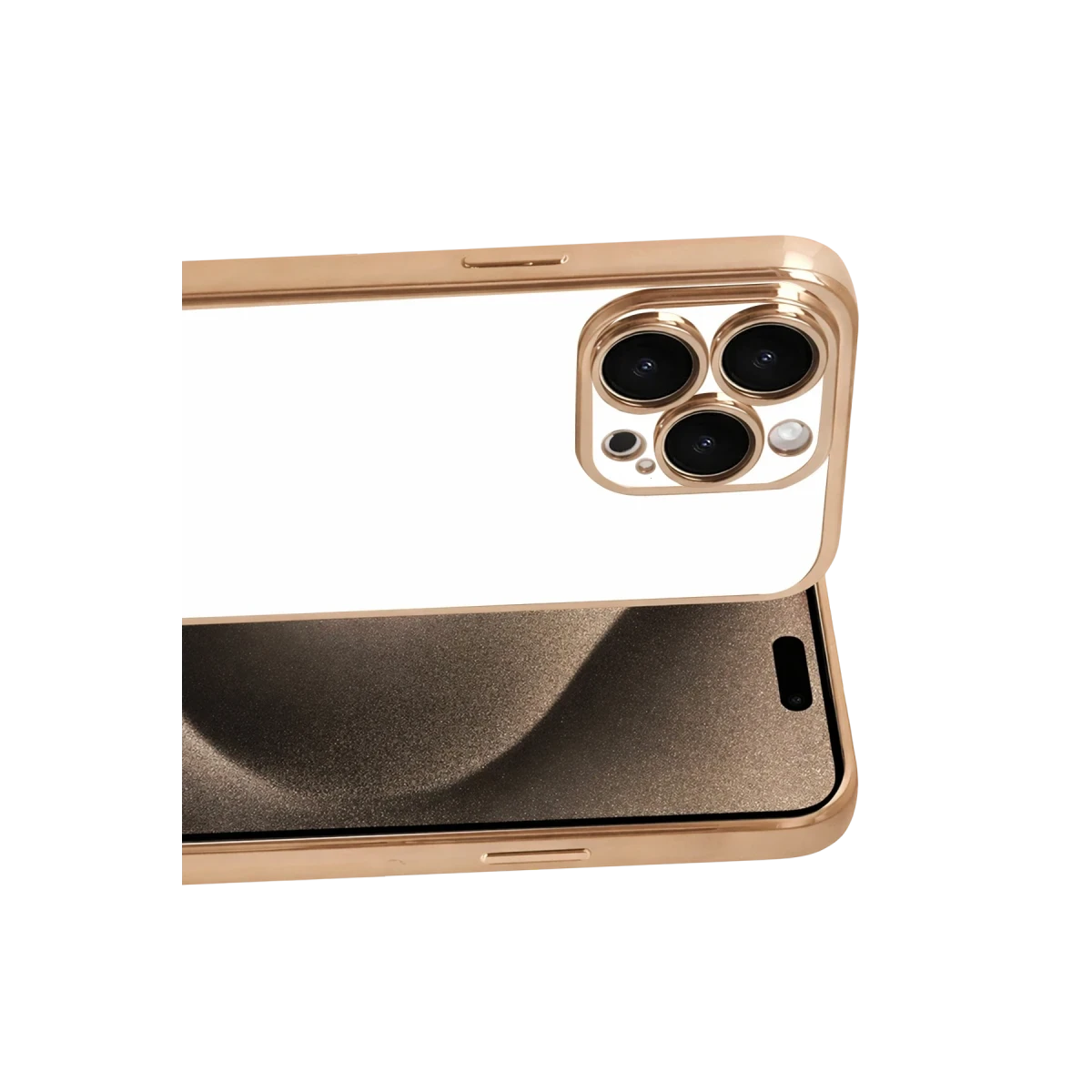 Apple iPhone 15 Pro Max Razer Lensli Silikon - Gold