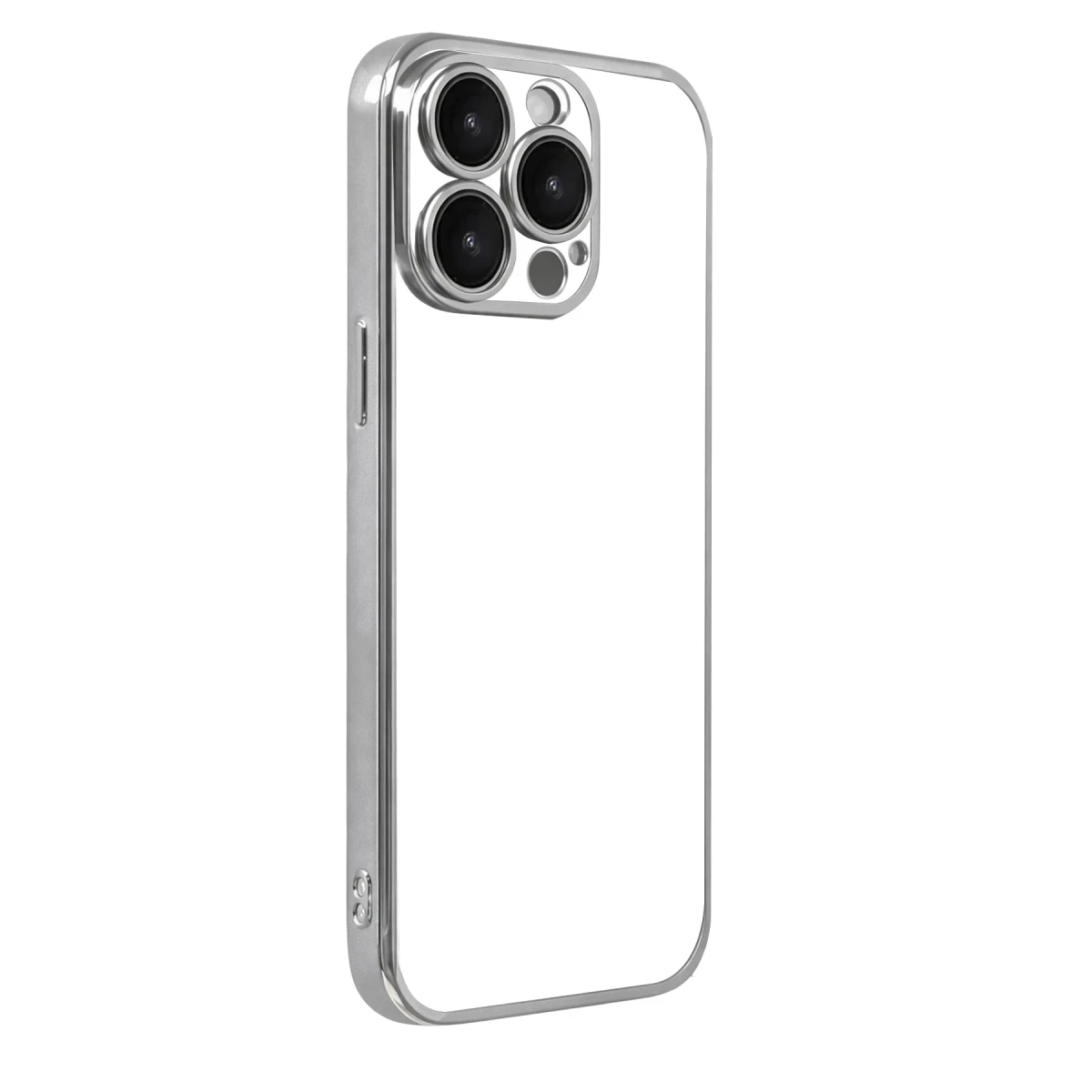 Apple iPhone 15 Pro Max Razer Lensli Silikon - Gümüş