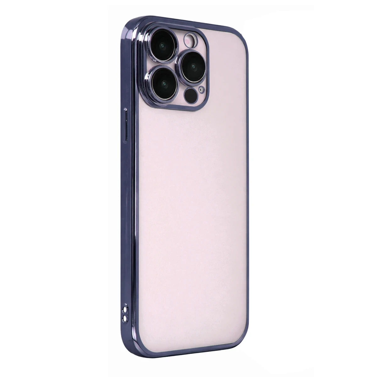 Apple iPhone 15 Pro Max Razer Lensli Silikon - Lacivert