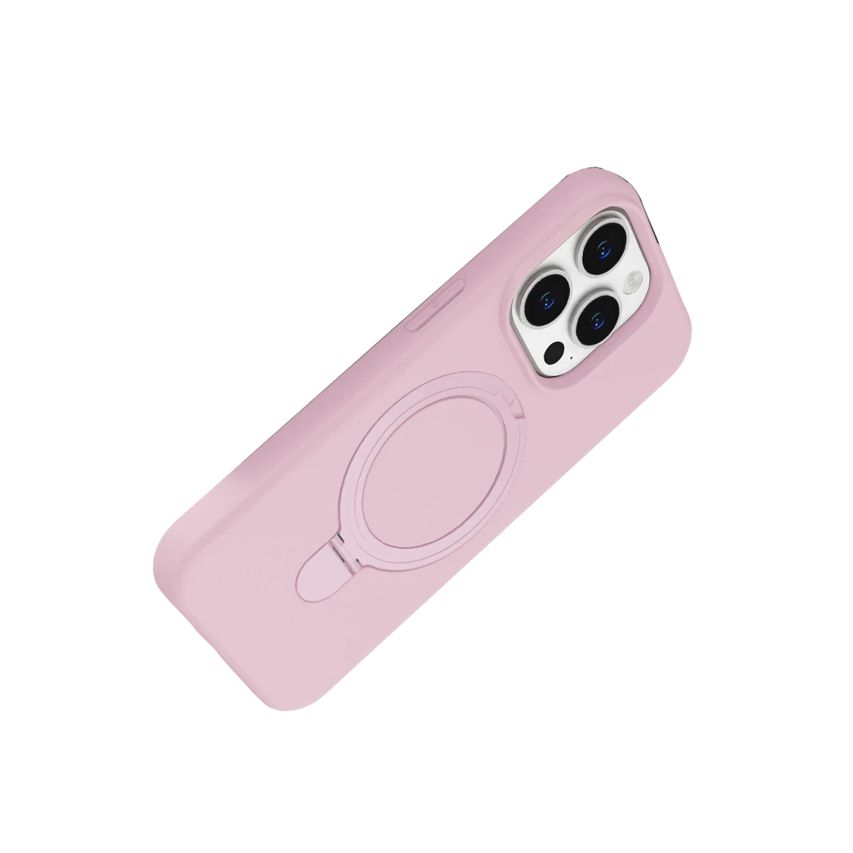 Apple iPhone 15 Pro Max Regal Magsafe Standlı Kapak - Açık Pembe