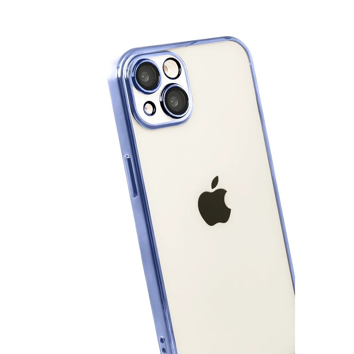 Apple iPhone 15 Razer Lensli Silikon - Açık Mavi