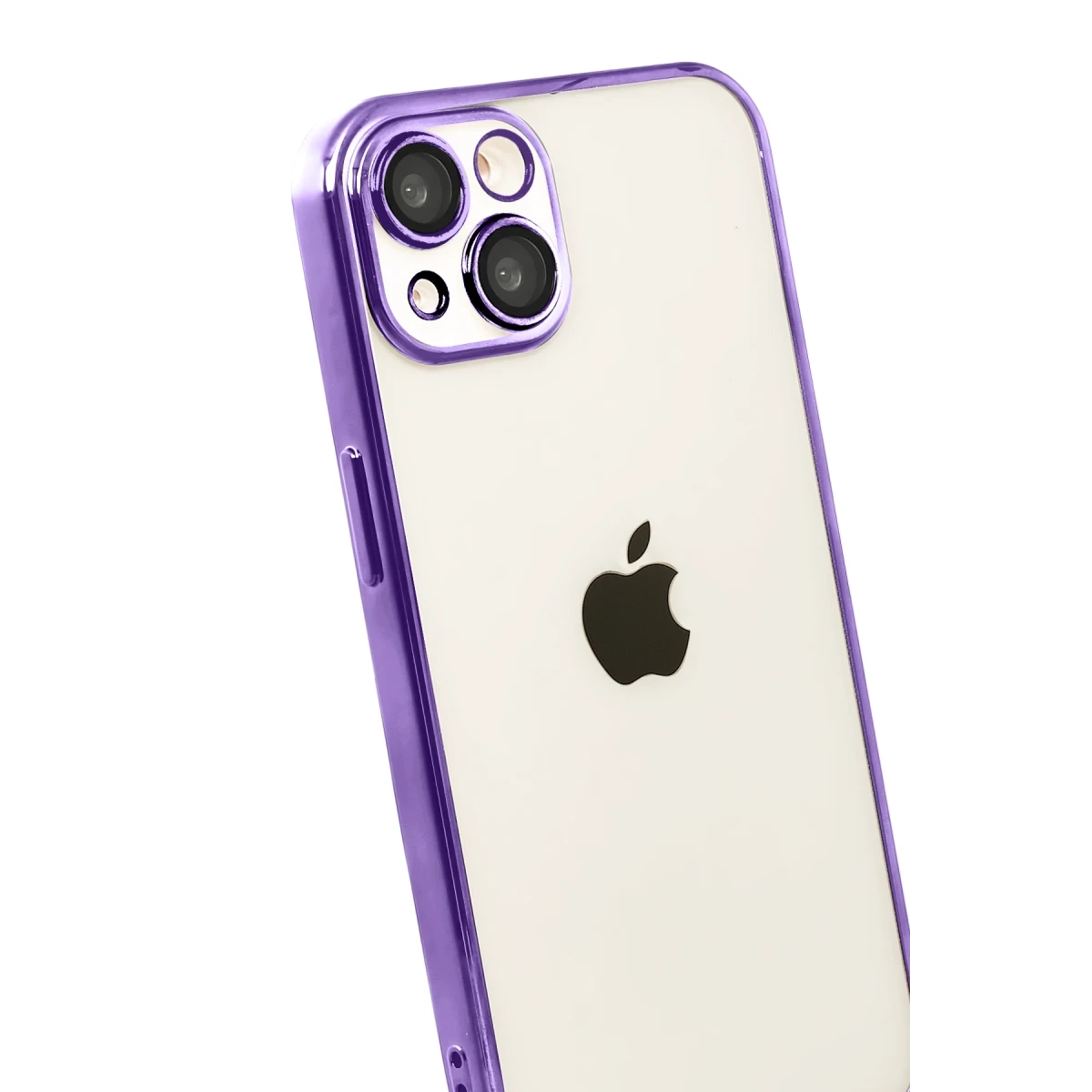 Apple iPhone 15 Razer Lensli Silikon - Mor