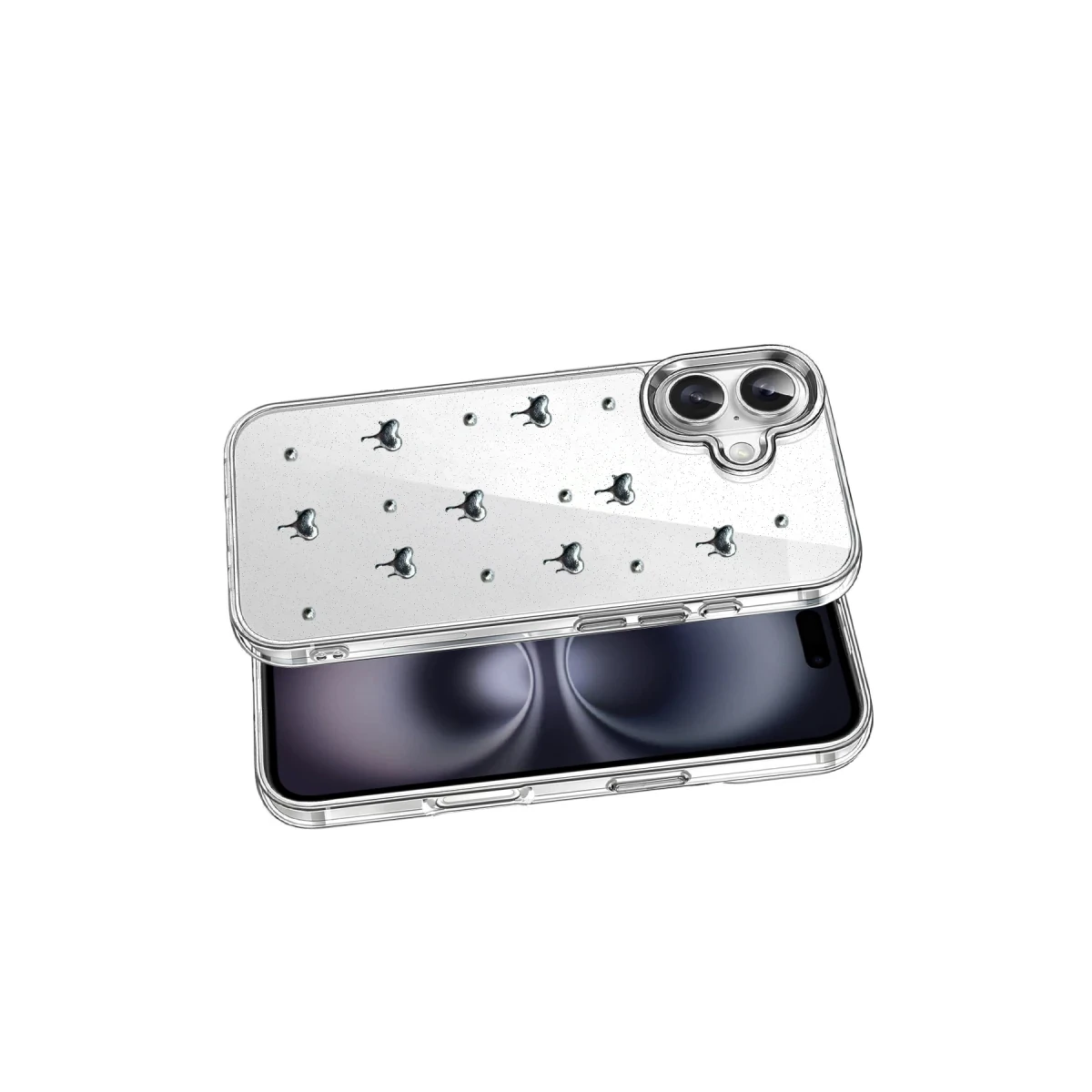Apple iPhone 16 Fiyonk Desenli Kapak - Desen 1