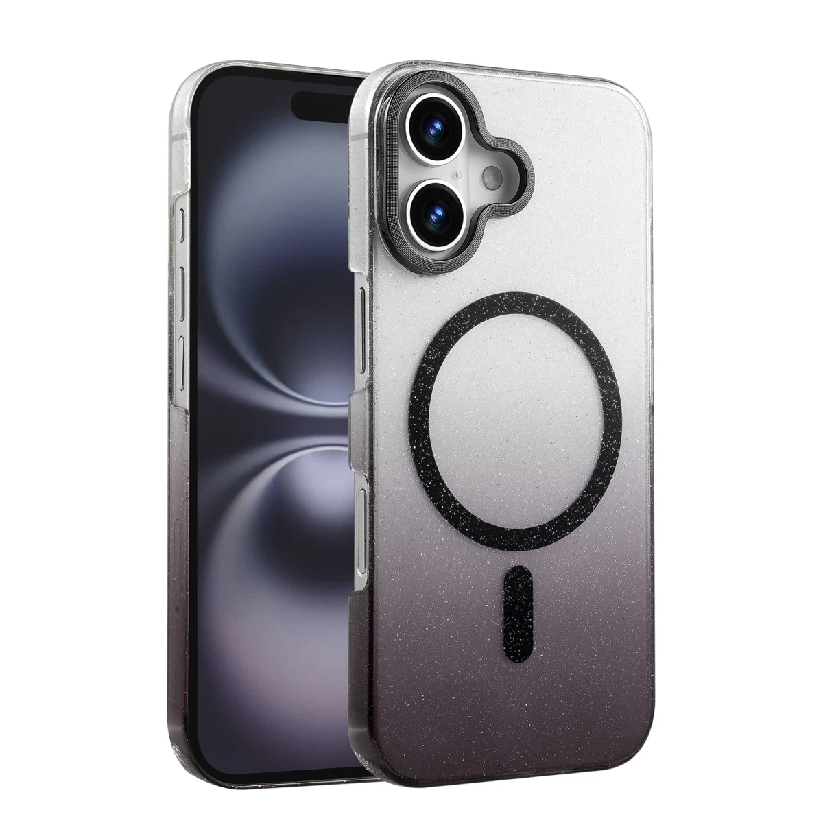 Apple iPhone 16 Glossy Magsafe Kapak - Siyah