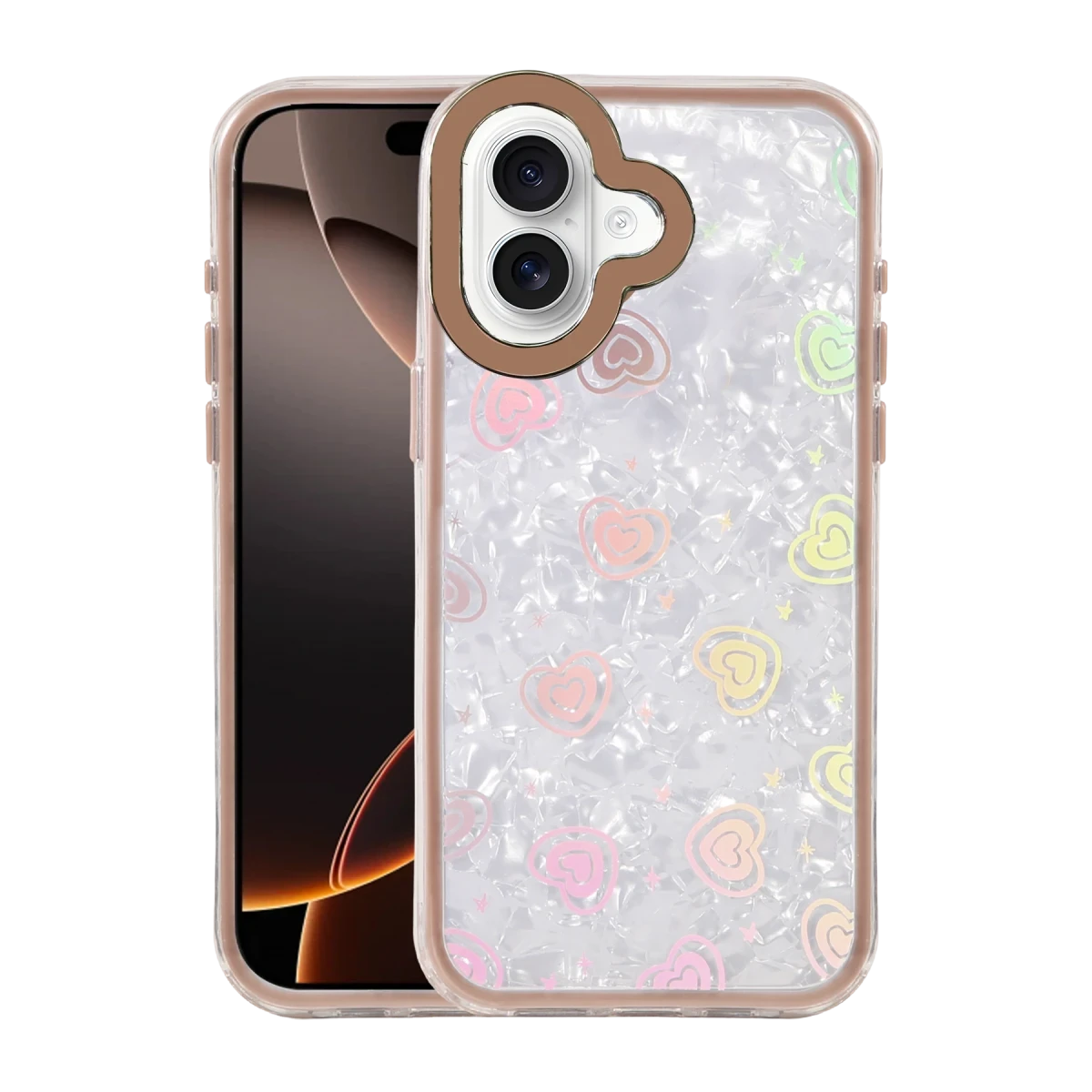 Apple iPhone 16 Lumi Desenli Kapak - Çöl Titanyum
