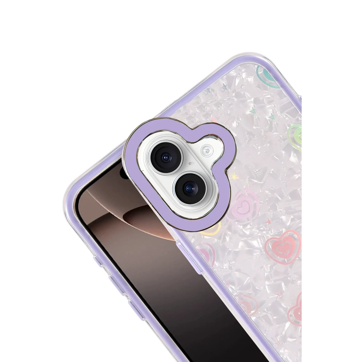 Apple iPhone 16 Lumi Desenli Kapak - Mor