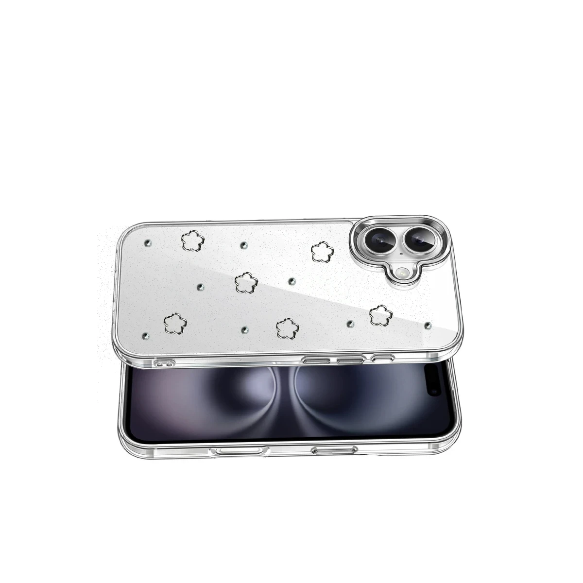 Apple iPhone 16 Plus Fiyonk Desenli Kapak - Desen 2