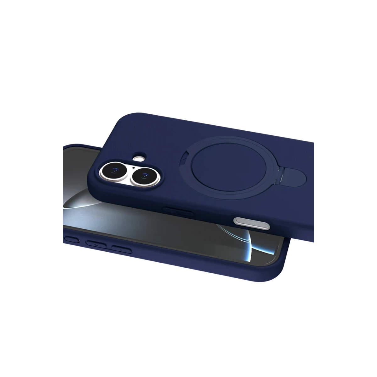 Apple iPhone 16 Plus Regal Magsafe Standlı Kapak - Lacivert