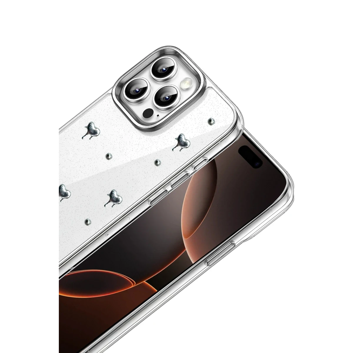 Apple iPhone 16 Pro Max Fiyonk Desenli Kapak - Desen 1