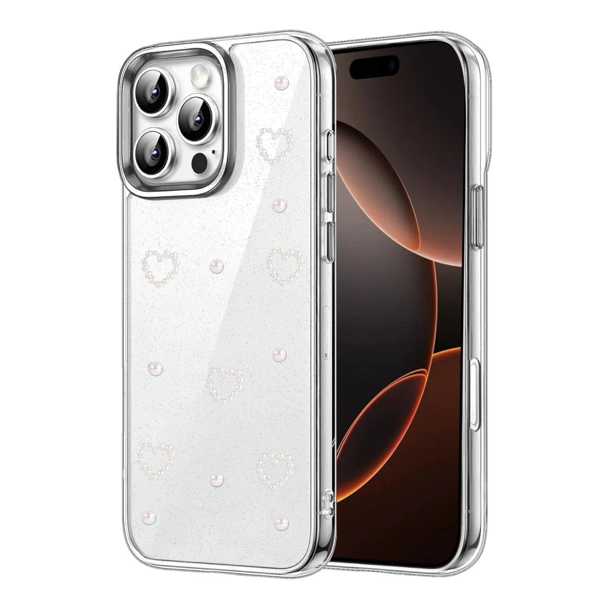 Apple iPhone 16 Pro Max Fiyonk Desenli Kapak - Desen 10