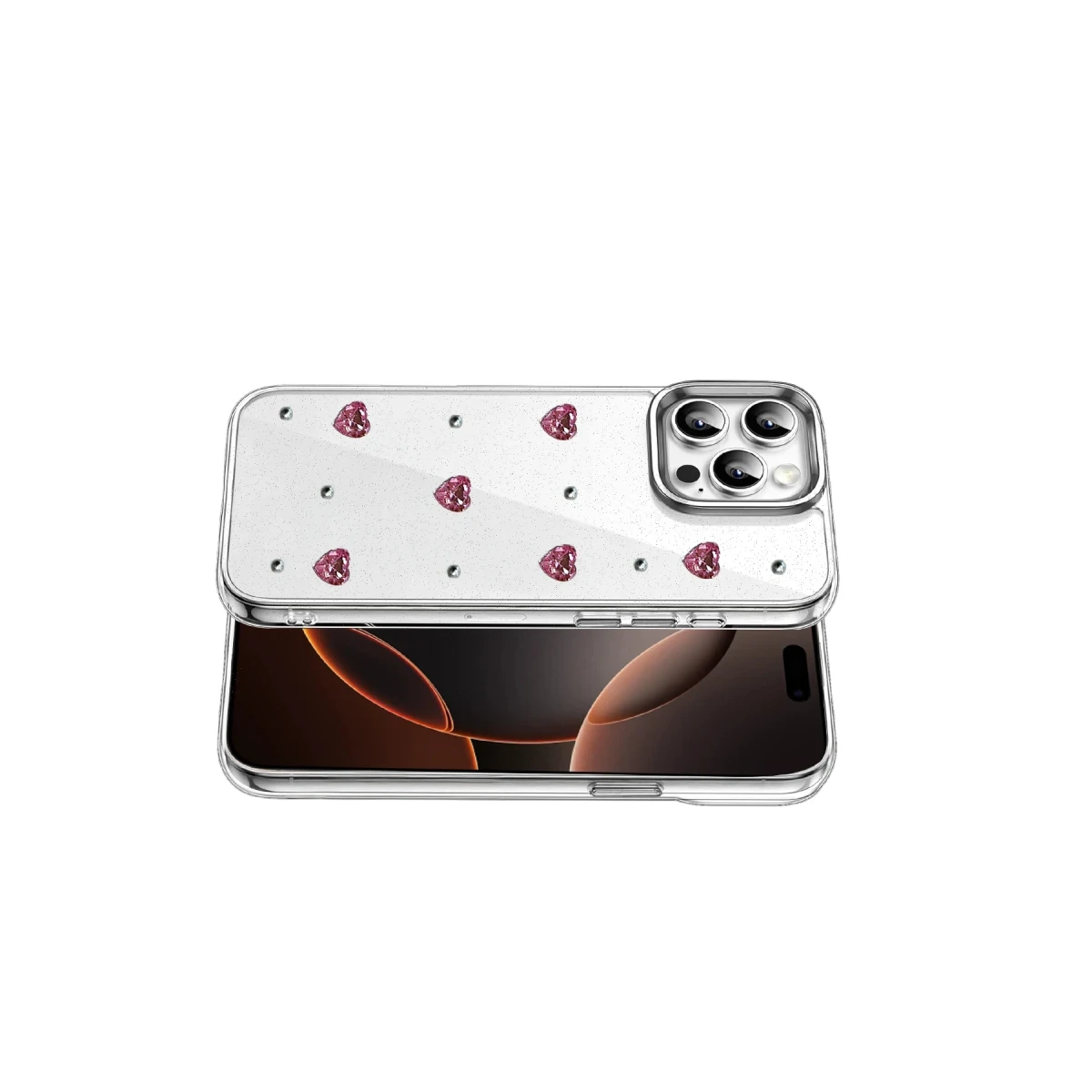 Apple iPhone 16 Pro Max Fiyonk Desenli Kapak - Desen 3