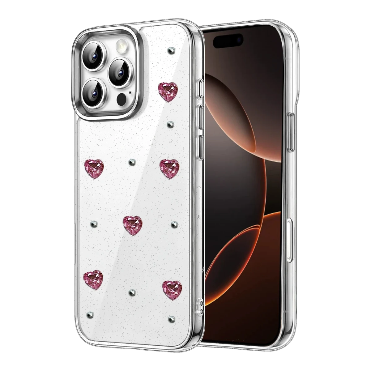 Apple iPhone 16 Pro Max Fiyonk Desenli Kapak - Desen 3