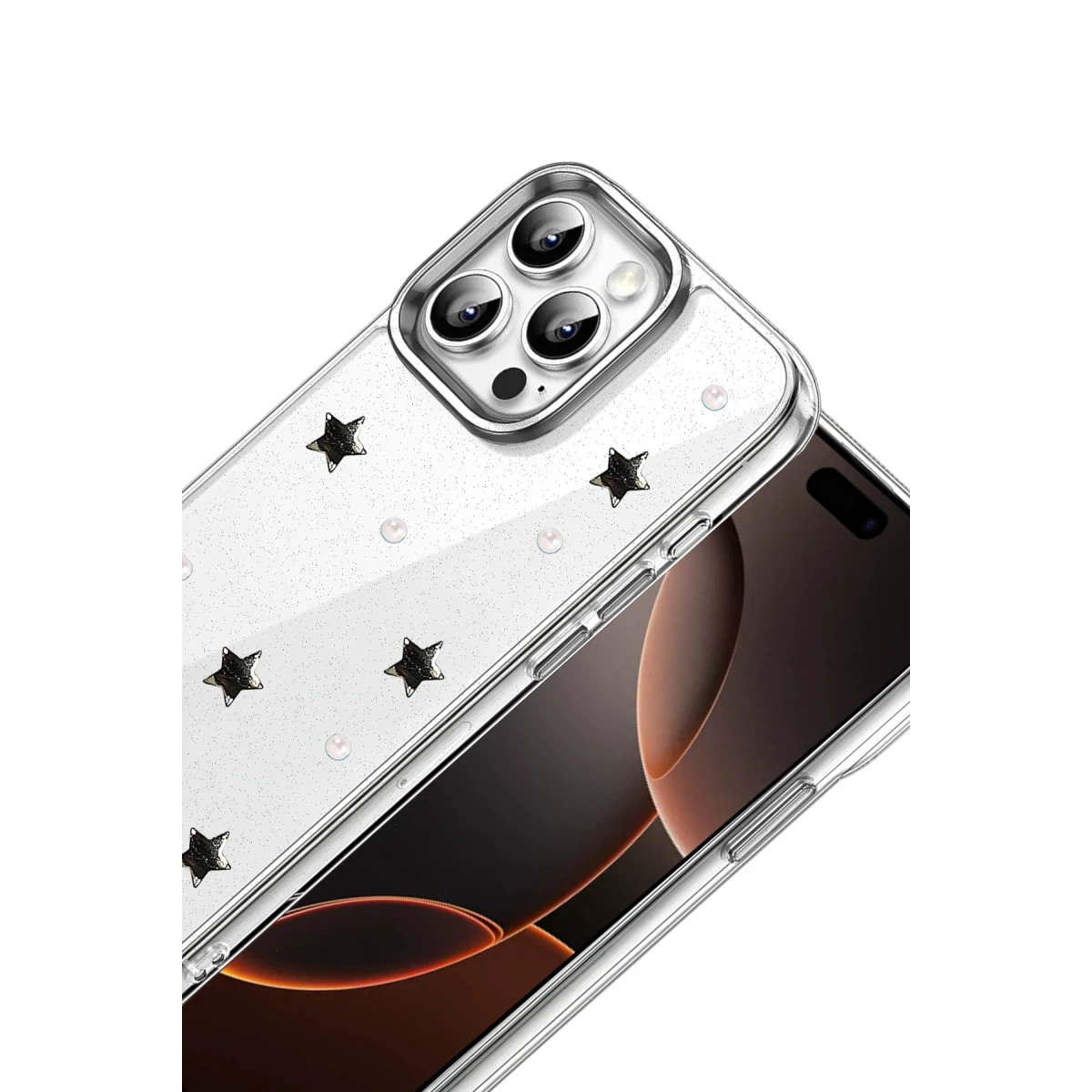 Apple iPhone 16 Pro Max Fiyonk Desenli Kapak - Desen 7