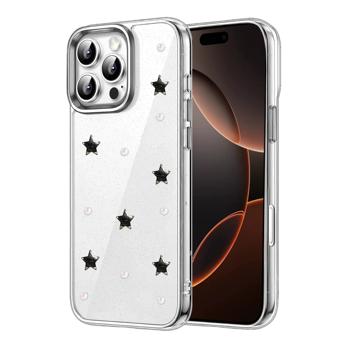 Apple iPhone 16 Pro Max Fiyonk Desenli Kapak - Desen 7