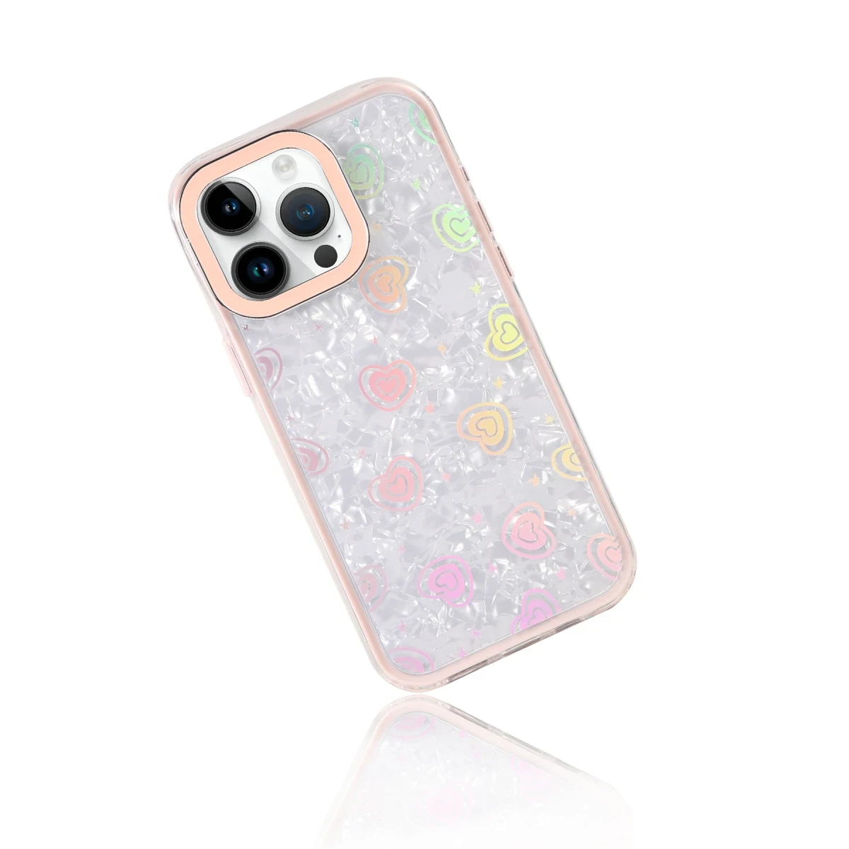 Apple iPhone 16 Pro Max Lumi Desenli Kapak - Pembe