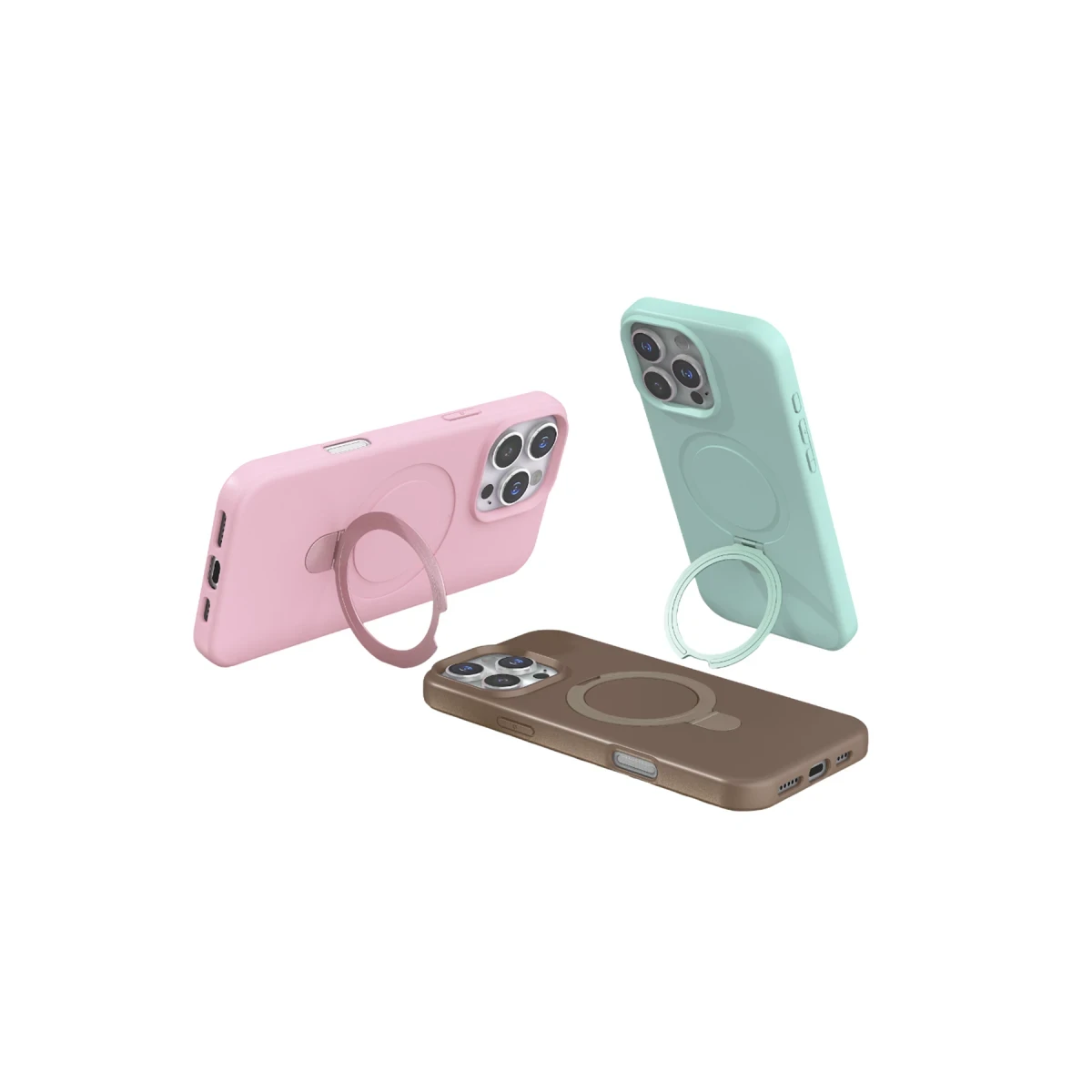 Apple iPhone 16 Pro Max Regal Magsafe Standlı Kapak - Yeşil