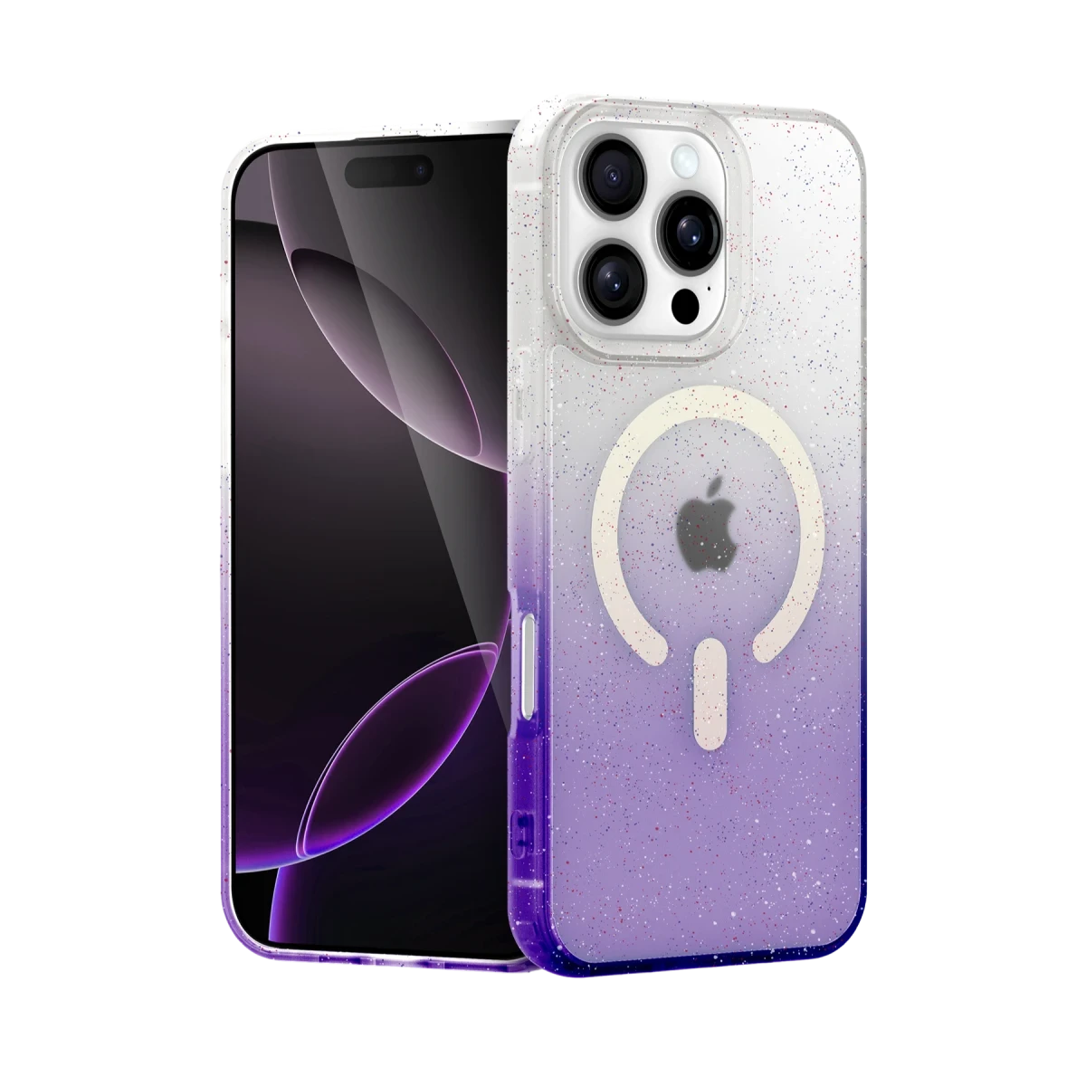 Apple iPhone 16 Pro Pummel Shiny Magsafe Kapak - Mor