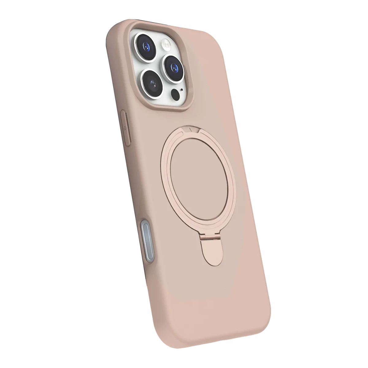 Apple iPhone 16 Pro Regal Magsafe Standlı Kapak - Çöl Titanyum