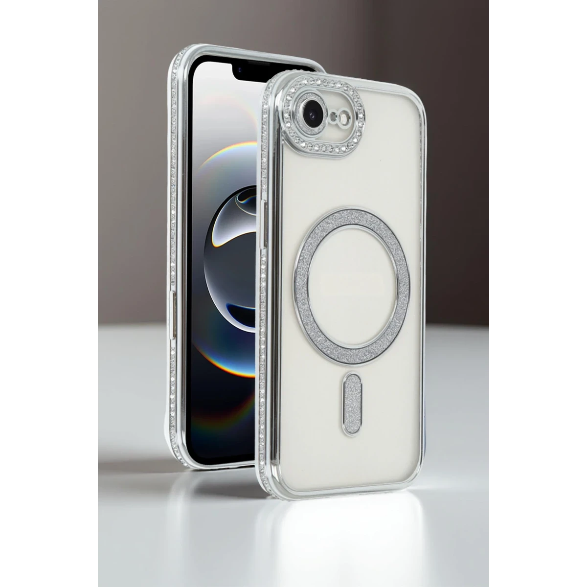 Apple iPhone 16E Joke Simli Magneticsafe Kılıf - Mavi