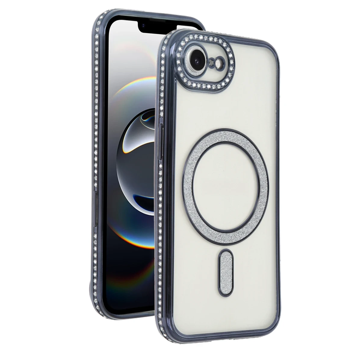 Apple iPhone 16E Joke Simli Magneticsafe Kılıf - Siyah