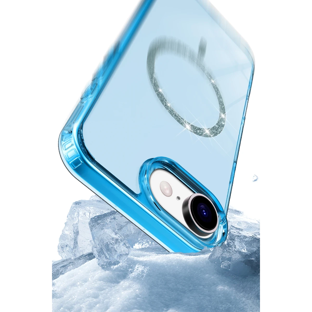 Apple iPhone 16E Live Diamond Magsafe Kapak - Yeşil