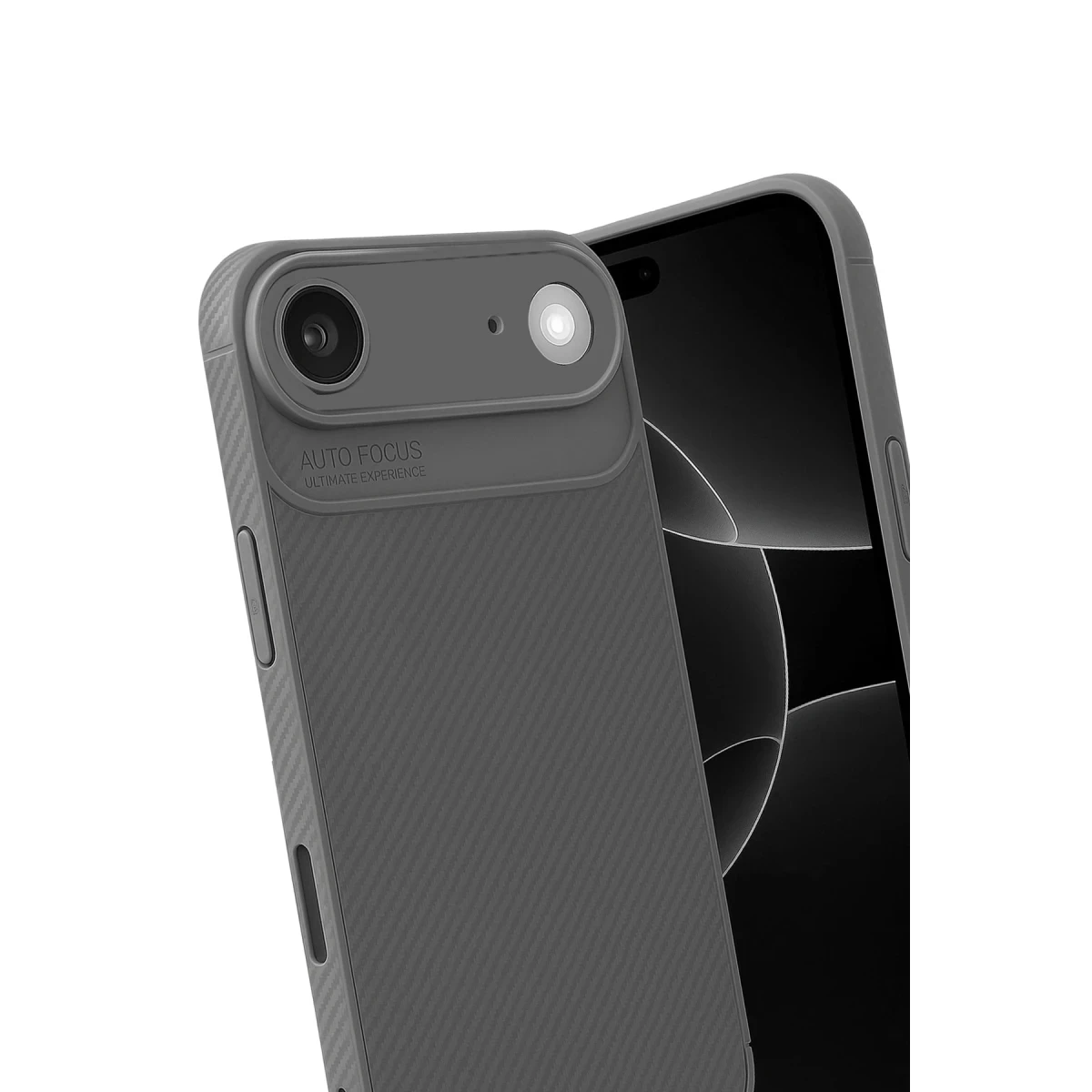 Apple iPhone 17 Air Auto Focus Karbon Kapak - Gri